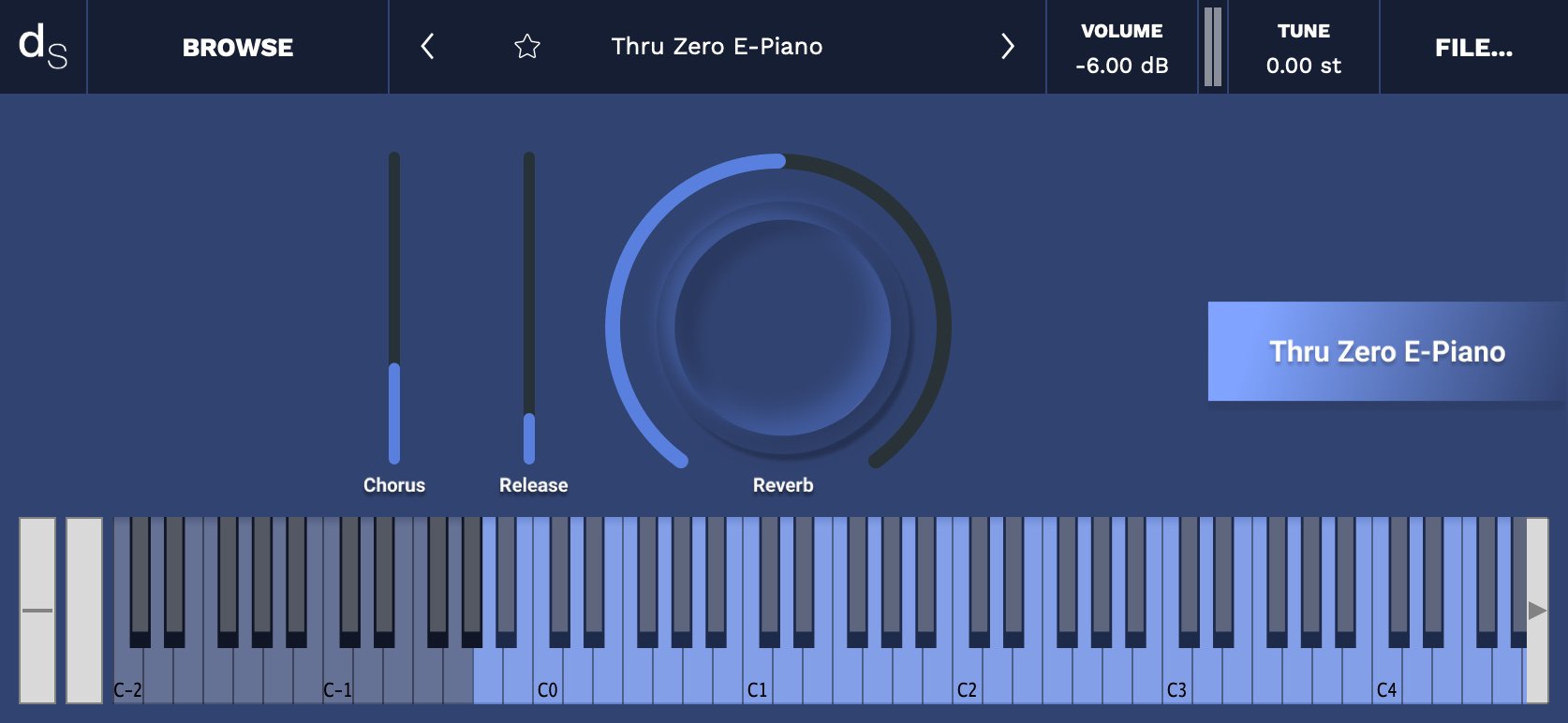 Thru-Zero E-Piano Decent Sampler Library Screenshot