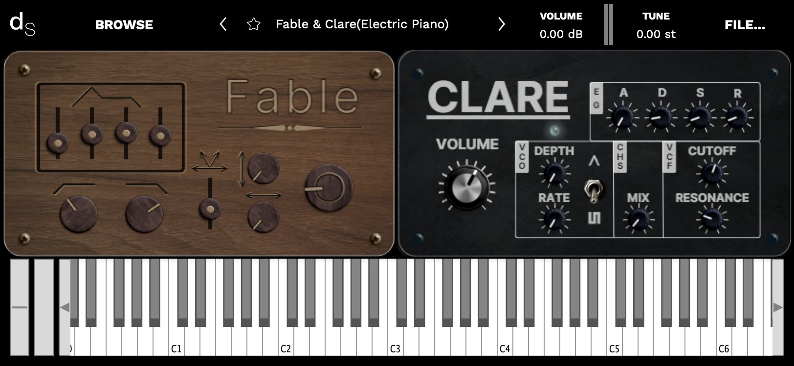 Fable & Clare Decent Sampler Library Screenshot