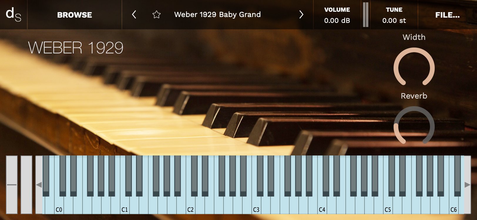 Weber 1929 Baby Grand Decent Sampler Library Screenshot