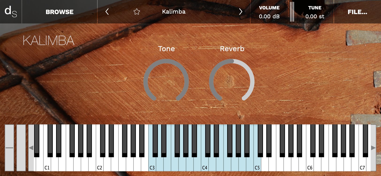 Decent Sampler library Gourd Kalimba DSCC 2